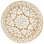 Vidaxl napperons 6 pcs blanc 38 cm rond jute Vidaxl napperons 6 pcs blanc 38 cm rond jute