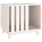 Vidaxl niche pour chien blanc 70x50x62 cm bois de pin massif Vidaxl niche pour chien blanc 70x50x62 cm bois de pin massif