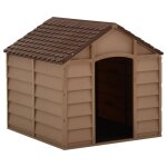Vidaxl niche pour chiens marron 71x71, 5x68 cm pp