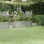 Vidaxl niche pour chien avec toit gris clair 214x153x181 cm