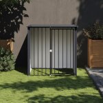 Vidaxl niche pour chien avec toit noir 110x103x109 cm acier galvanis