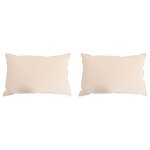 Vidaxl oreiller 2 pcs beige 60 x 80 cm fibre de kapok