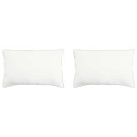 Vidaxl oreiller 2 pcs blanc 40 x 80 cm fibre de bambou