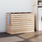 Vidaxl panier  linge 88, 5x44x66 cm bois massif de pin