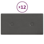 Vidaxl panneaux muraux 12 pcs gris 30x15 cm similicuir 0, 54 m Vidaxl panneaux muraux 12 pcs gris 30x15 cm similicuir 0, 54 m