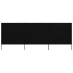 Vidaxl paravent 3 panneaux tissu 400 x 160 cm noir Vidaxl paravent 3 panneaux tissu 400 x 160 cm noir