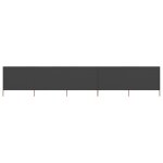 Vidaxl paravent 5 panneaux tissu 600 x 120 cm anthracite Vidaxl paravent 5 panneaux tissu 600 x 120 cm anthracite