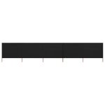 Vidaxl paravent 5 panneaux tissu 600 x 120 cm noir Vidaxl paravent 5 panneaux tissu 600 x 120 cm noir