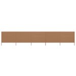 Vidaxl paravent 5 panneaux tissu 600 x 120 cm taupe Vidaxl paravent 5 panneaux tissu 600 x 120 cm taupe