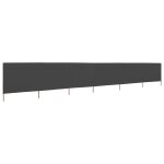 Vidaxl paravent 6 panneaux tissu 800 x 80 cm gris Vidaxl paravent 6 panneaux tissu 800 x 80 cm gris
