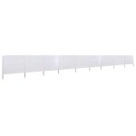 Vidaxl paravent 9 panneaux tissu 1200 x 80 cm blanc sable
