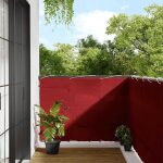 Vidaxl paravent de balcon rouge 120 x 700 cm 100 % polyester oxford