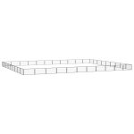 Vidaxl parc pour chien 40panneaux noir 100x50cm acier enduit de poudre