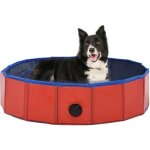 Vidaxl piscine pliable pour chiens rouge 80x20 cm pvc Vidaxl piscine pliable pour chiens rouge 80x20 cm pvc