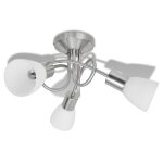 Vidaxl plafonnier avec abat - jour en verre pour 3 ampoules e14