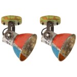 Vidaxl plafonniers industriels 2 pcs r�cup�r�s 17x24 cm e27