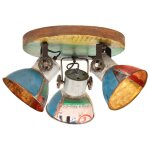 Vidaxl plafonnier industriel 25 w multicolore 42x25 cm e27