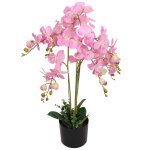 Vidaxl plante artificielle avec pot orchide 75 cm rose
