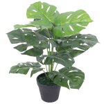 Vidaxl plante monstera artificielle avec pot 45 cm vert