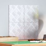 Vidaxl plaques en aluminium à damier 4 pcs antidérapantes 20x20 cm Vidaxl plaques en aluminium à damier 4 pcs antidérapantes 20x20 cm