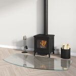 Vidaxl plaque de verre pour chemine 120x60 cm