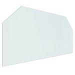 Vidaxl plaque de verre pour chemine hexagonale 120x60 cm