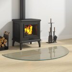 Vidaxl plaque en verre de chemin�e transparent 1000 x 500 mm verre