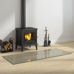 Vidaxl plaque en verre de chemin�e transparent 120 x 50 cm verre