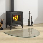 Vidaxl plaque en verre de chemin�e transparent 800 x 600 mm verre