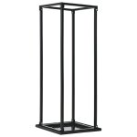 Vidaxl portant de bois de chauffage avec base noir 37x37x113 cm acier Vidaxl portant de bois de chauffage avec base noir 37x37x113 cm acier