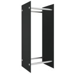 Vidaxl portant de bois de chauffage noir 40x35x100 cm verre trempé Vidaxl portant de bois de chauffage noir 40x35x100 cm verre trempé