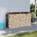 Vidaxl porte - b�ches marron 180x45x100 cm acier galvanis�
