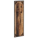 Vidaxl porte - manteau 35x8x110 cm bois de manguier massif brut