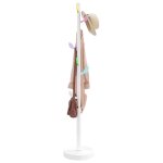 Vidaxl porte - manteau blanc 172 cm fer enduit de poudre Vidaxl porte - manteau blanc 172 cm fer enduit de poudre