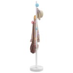 Vidaxl porte - manteau blanc 172 cm fer enduit de poudre Vidaxl porte - manteau blanc 172 cm fer enduit de poudre