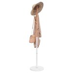 Vidaxl porte - manteau blanc 172 cm fer enduit de poudre