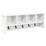 Vidaxl porte - manteau mural blanc 75 x 16 x 26 cm bois d'ing�nierie