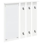 Vidaxl porte - manteau mural blanc 84 x 10 x 80 cm bois d'ing�nierie