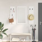 Vidaxl porte - manteau mural blanc 96 x 1, 5 x 90 cm bois d'ing�nierie
