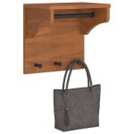 Vidaxl porte - manteau mural sandnes 43x30x42 cm bois massif pin