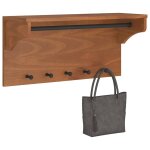 Vidaxl porte - manteau mural sandnes 87x30x42 cm bois massif pin