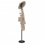 Vidaxl porte - manteau noir 176 cm fer enduit de poudre Vidaxl porte - manteau noir 176 cm fer enduit de poudre
