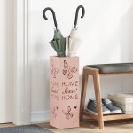 Vidaxl porte - parapluies rose m�tal standard incrustations d�coratives
