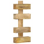 Vidaxl porte - revue mural 30x11x72 cm bois de manguier solide