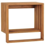 Vidaxl porte - serviette mural 35x20x35 cm bois de teck solide