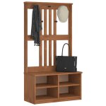 Vidaxl portemanteau sandens 87x40x159, 5 cm bois massif pin Vidaxl portemanteau sandens 87x40x159, 5 cm bois massif pin