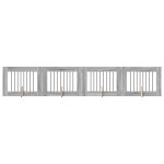 Vidaxl portillon pour chien avec supports 4 pcs sonoma gris 80 x 60 cm