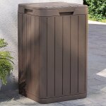Vidaxl poubelle d'extrieur marron 38x38x65 cm pp