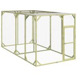 Vidaxl poulailler 200x400x200 cm bois de pin massif impr�gn�