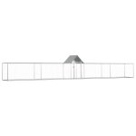 Vidaxl poulailler 9 x 1 x 1, 5 m acier galvanis